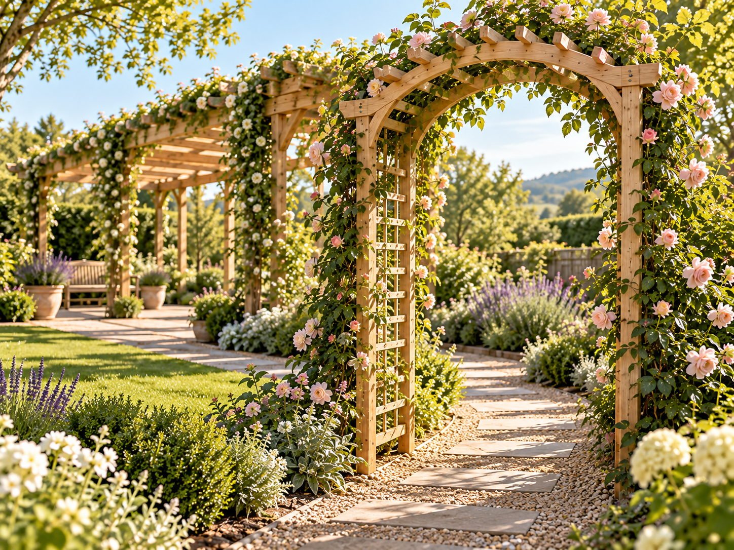 Garden Arch Arbor & Pergola Walk - view 2