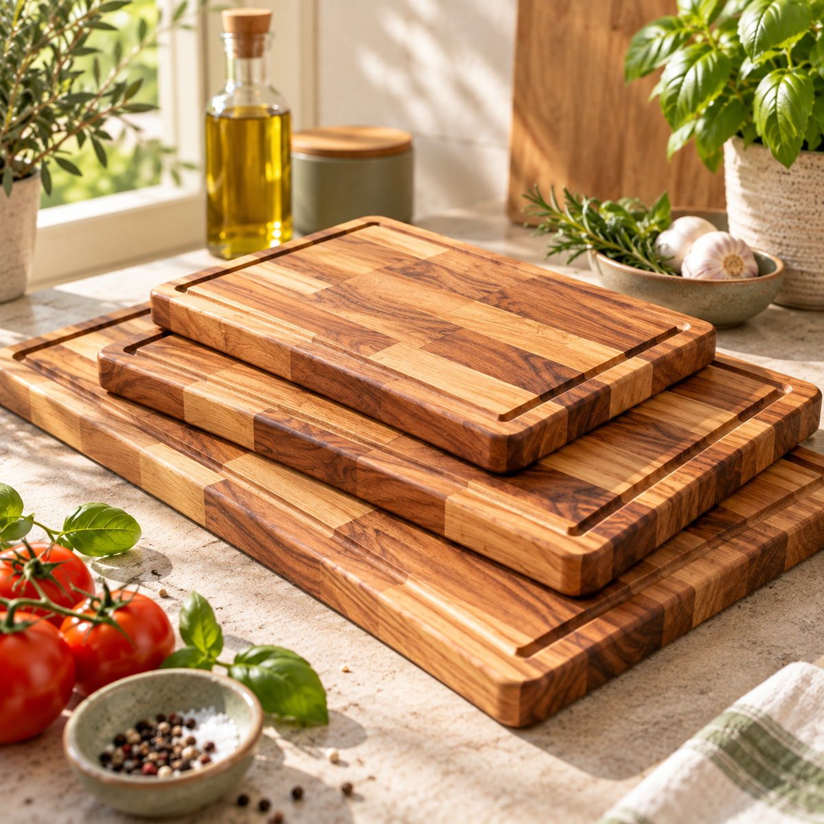 Acacia Edge-Grain Cutting Board - view 2