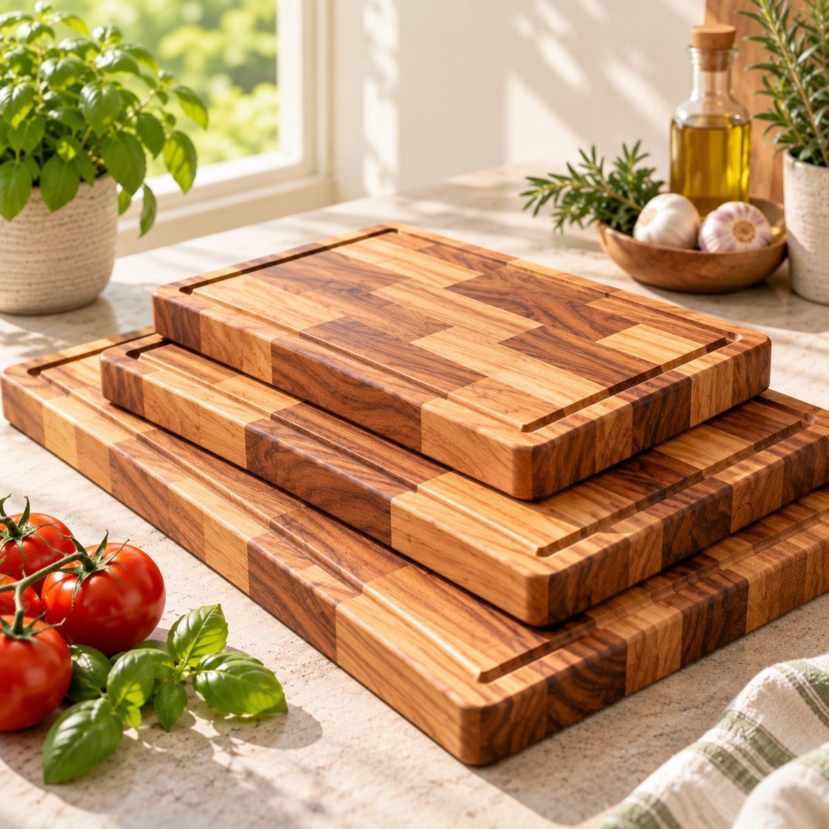 Acacia Edge-Grain Cutting Board - view 3