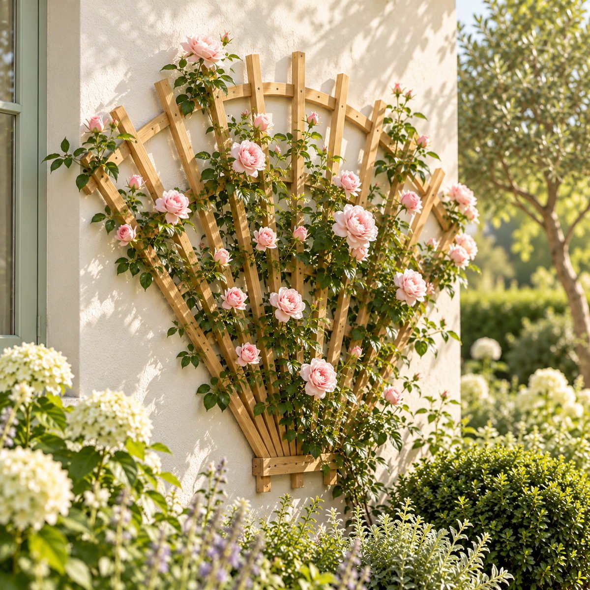 Fan Trellis for Climbing Roses - view 1