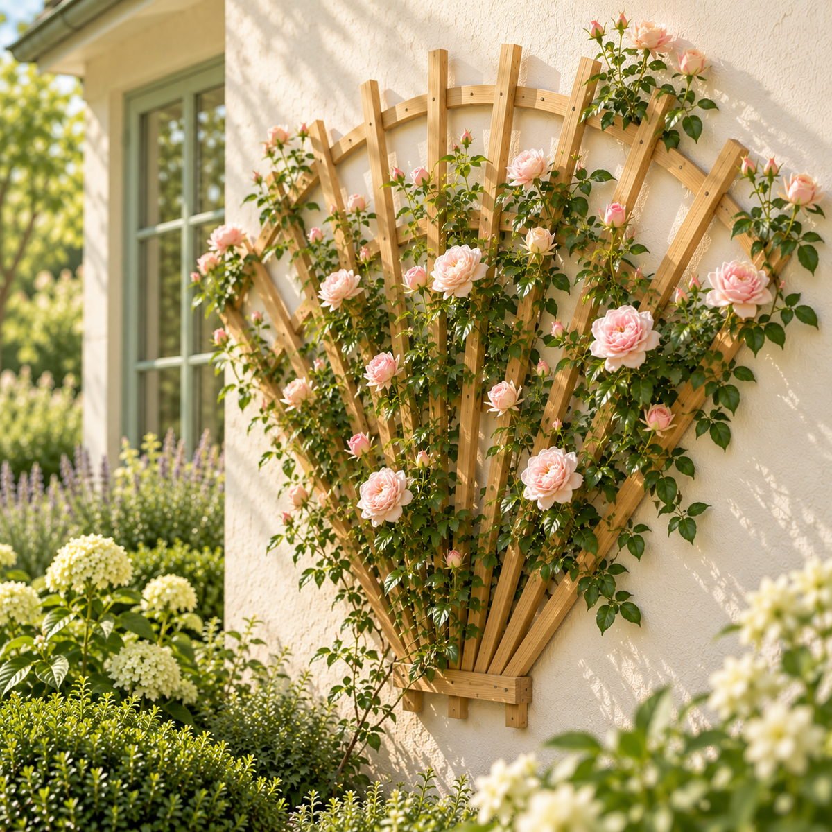 Fan Trellis for Climbing Roses - view 2
