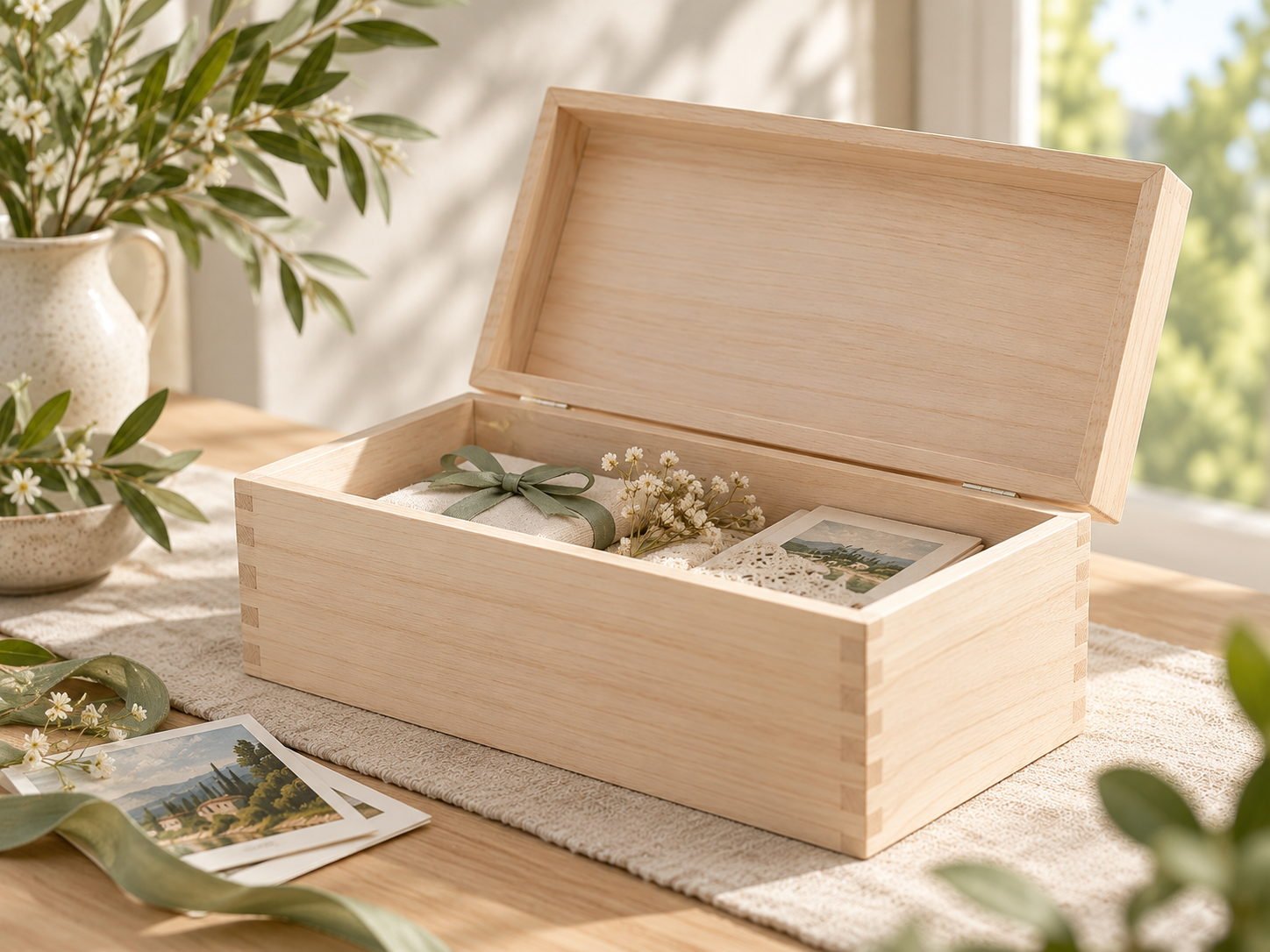 Paulownia Keepsake Gift Box - view 1