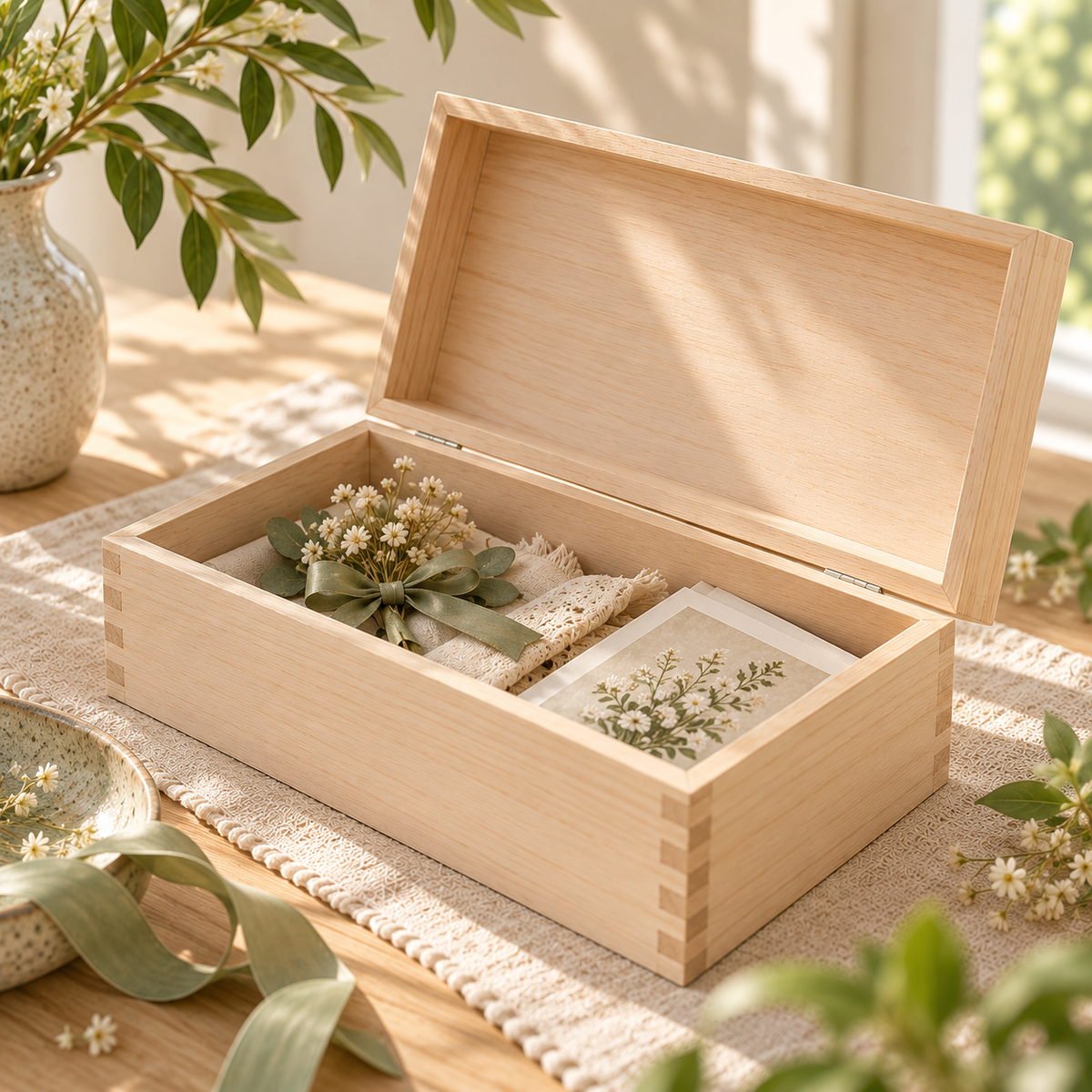 Paulownia Keepsake Gift Box - view 2