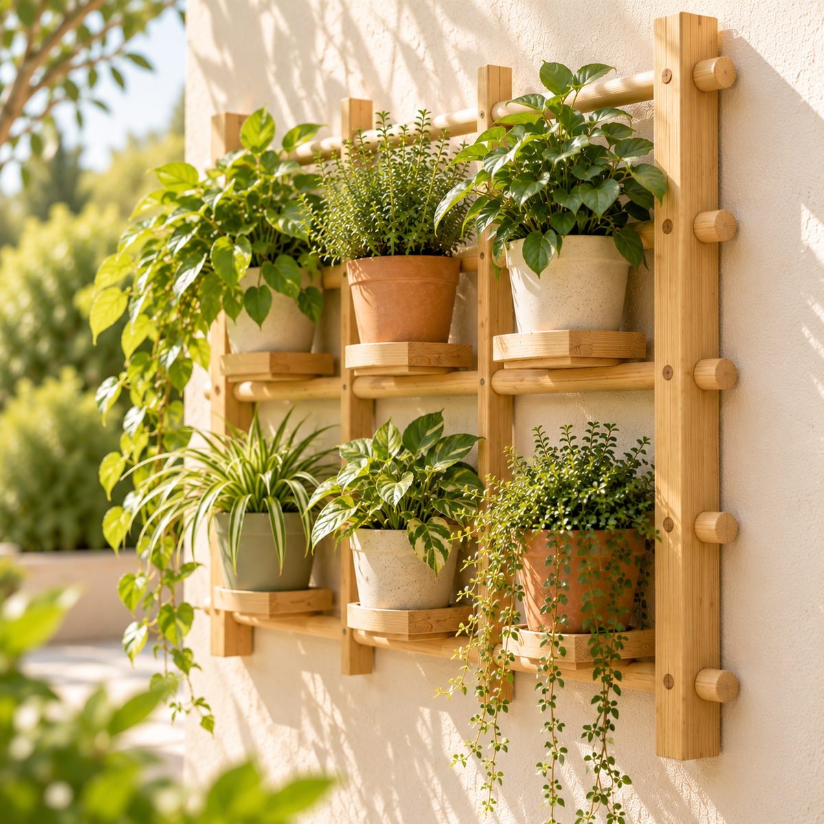 Wall-Mounted Decorative Plant Rack - view 2